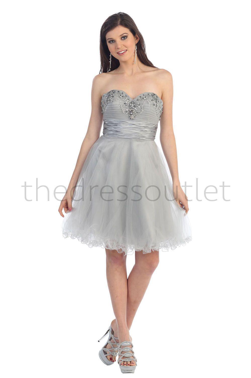 Short Formal Homecoming Prom Dress - The Dress Outlet May Queen