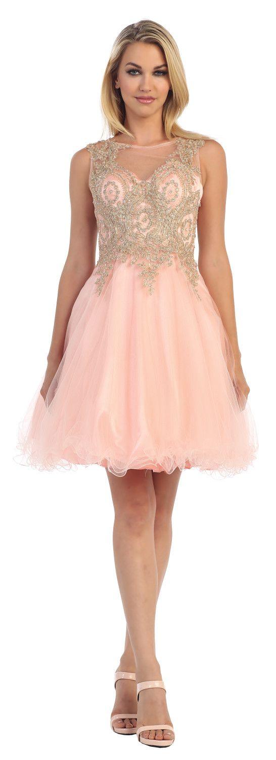 Short Formal Prom Homecoming Dress - The Dress Outlet May Queen