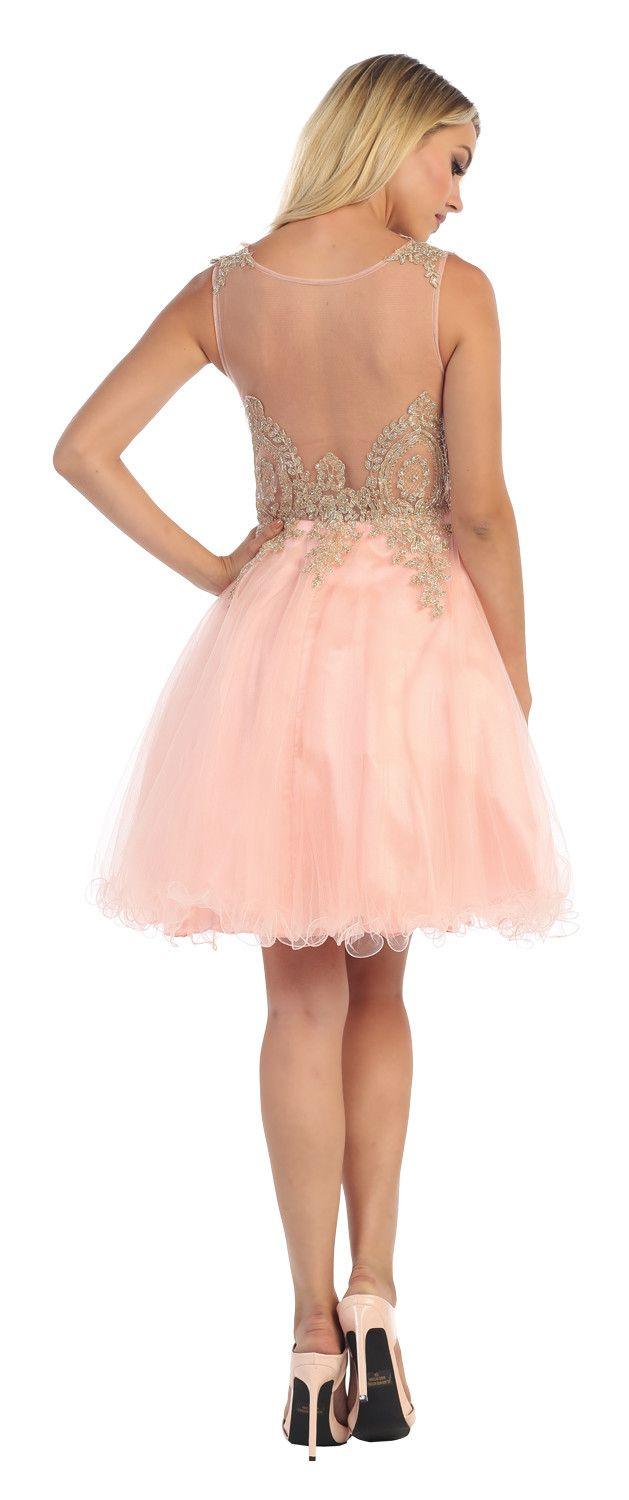Short Formal Prom Homecoming Dress - The Dress Outlet May Queen