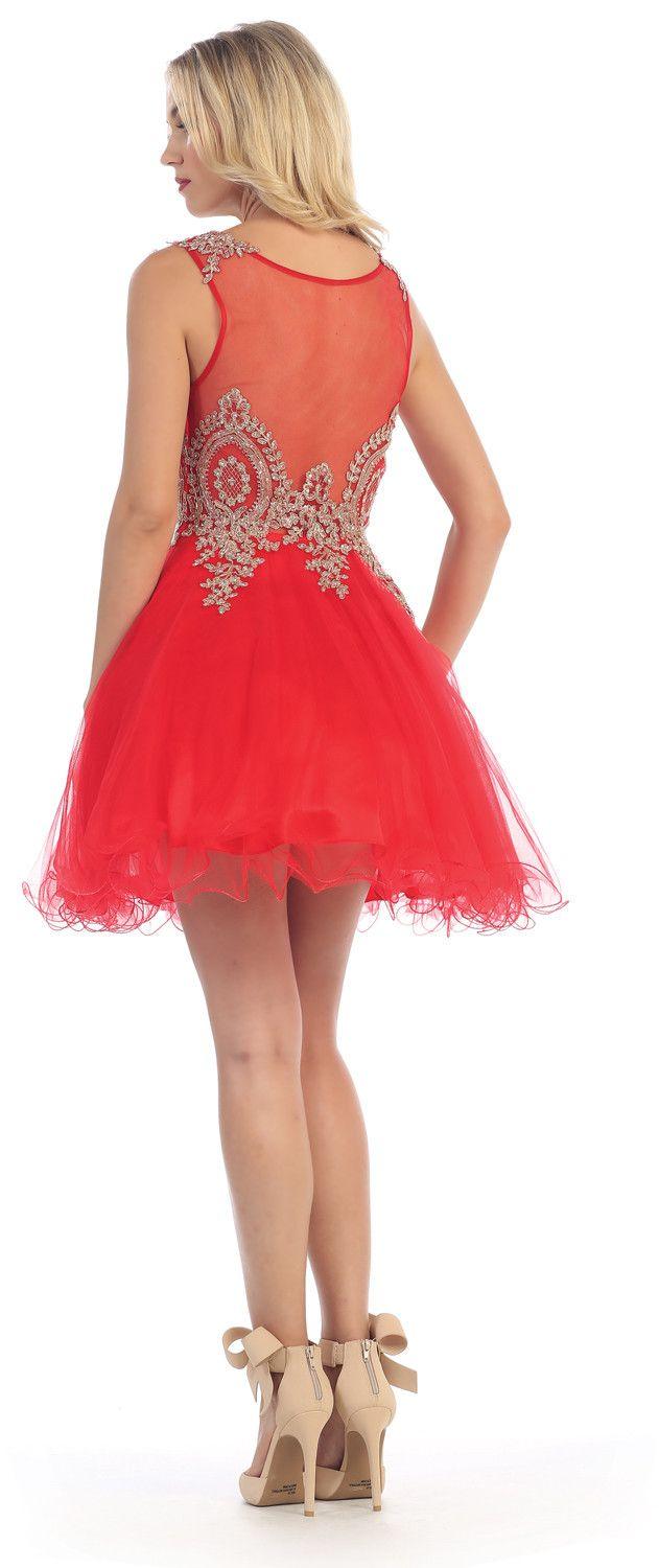 Short Formal Prom Homecoming Dress - The Dress Outlet May Queen