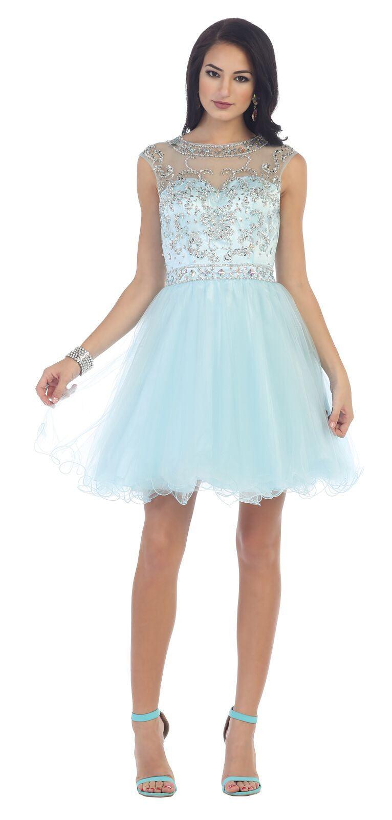 Short Formal Prom Homecoming Dress - The Dress Outlet May Queen