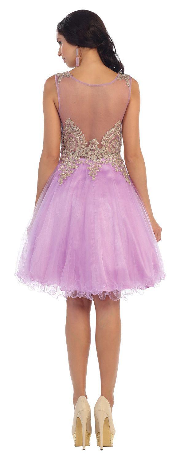 Short Formal Prom Homecoming Dress - The Dress Outlet May Queen