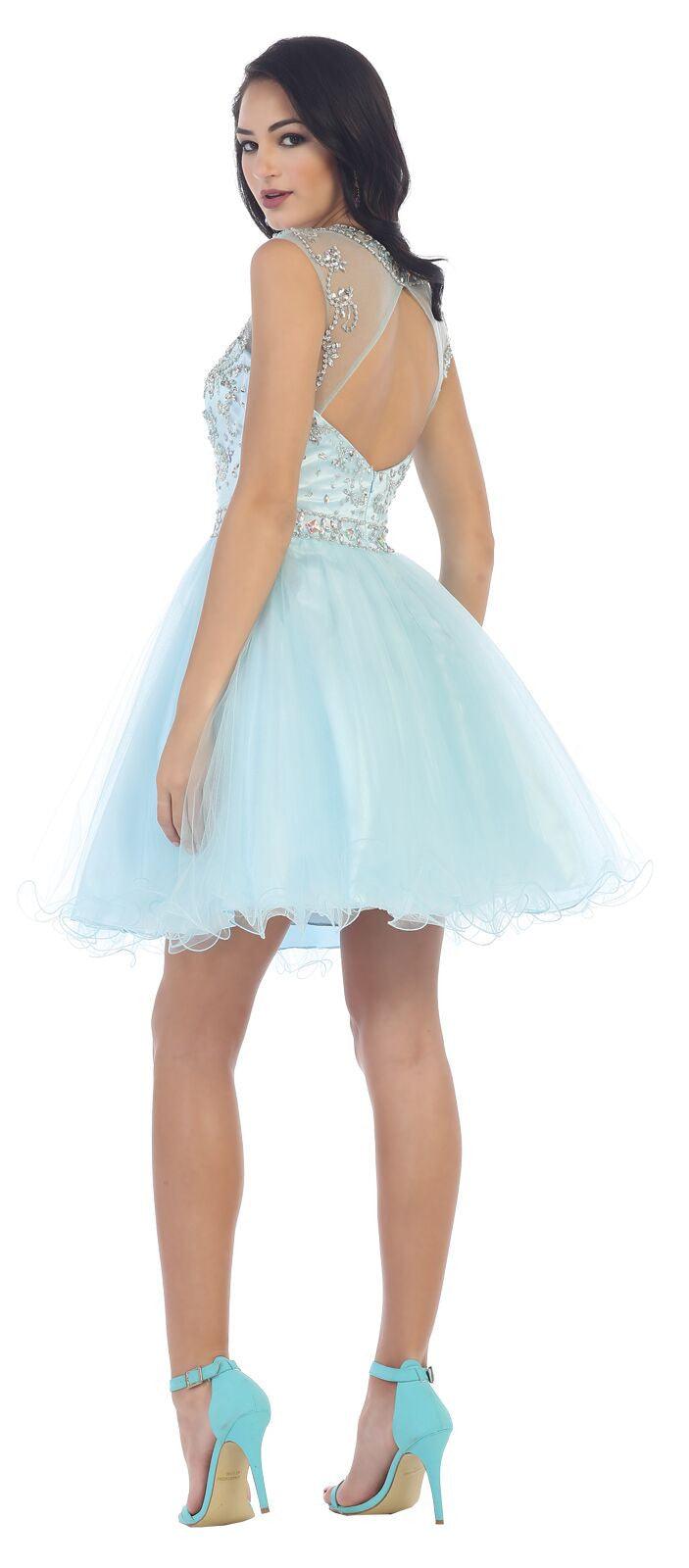 Short Formal Prom Homecoming Dress - The Dress Outlet May Queen