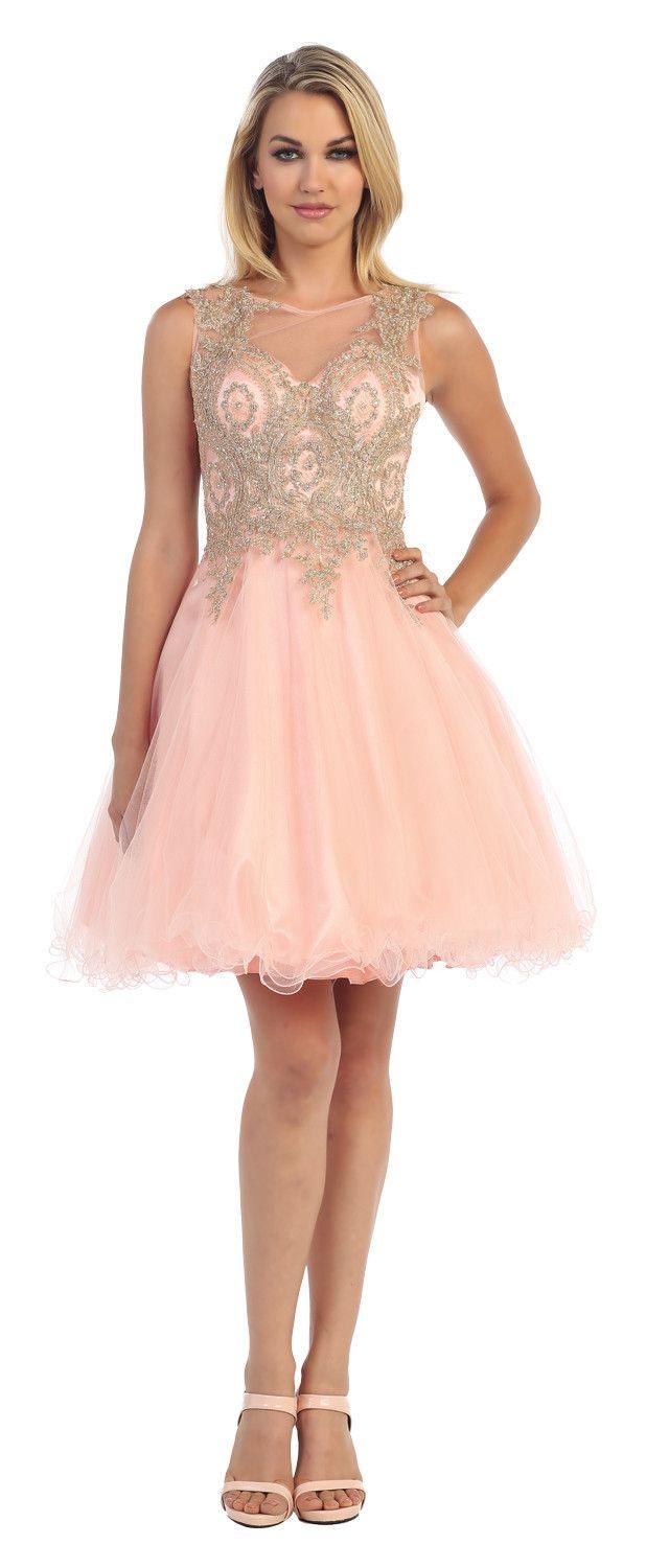 Short Formal Prom Homecoming Dress - The Dress Outlet May Queen