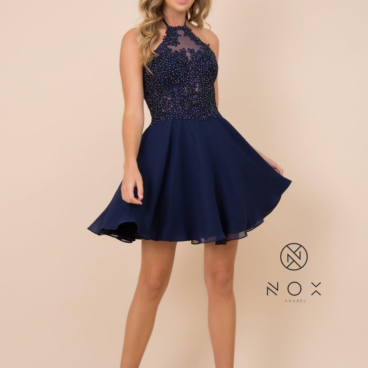 Short Halter Neck Homecoming Prom Dress Short Halter Neck Homecoming Prom Dress
