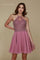 Short Halter Neck Homecoming Prom Dress - The Dress Outlet Nox Anabel