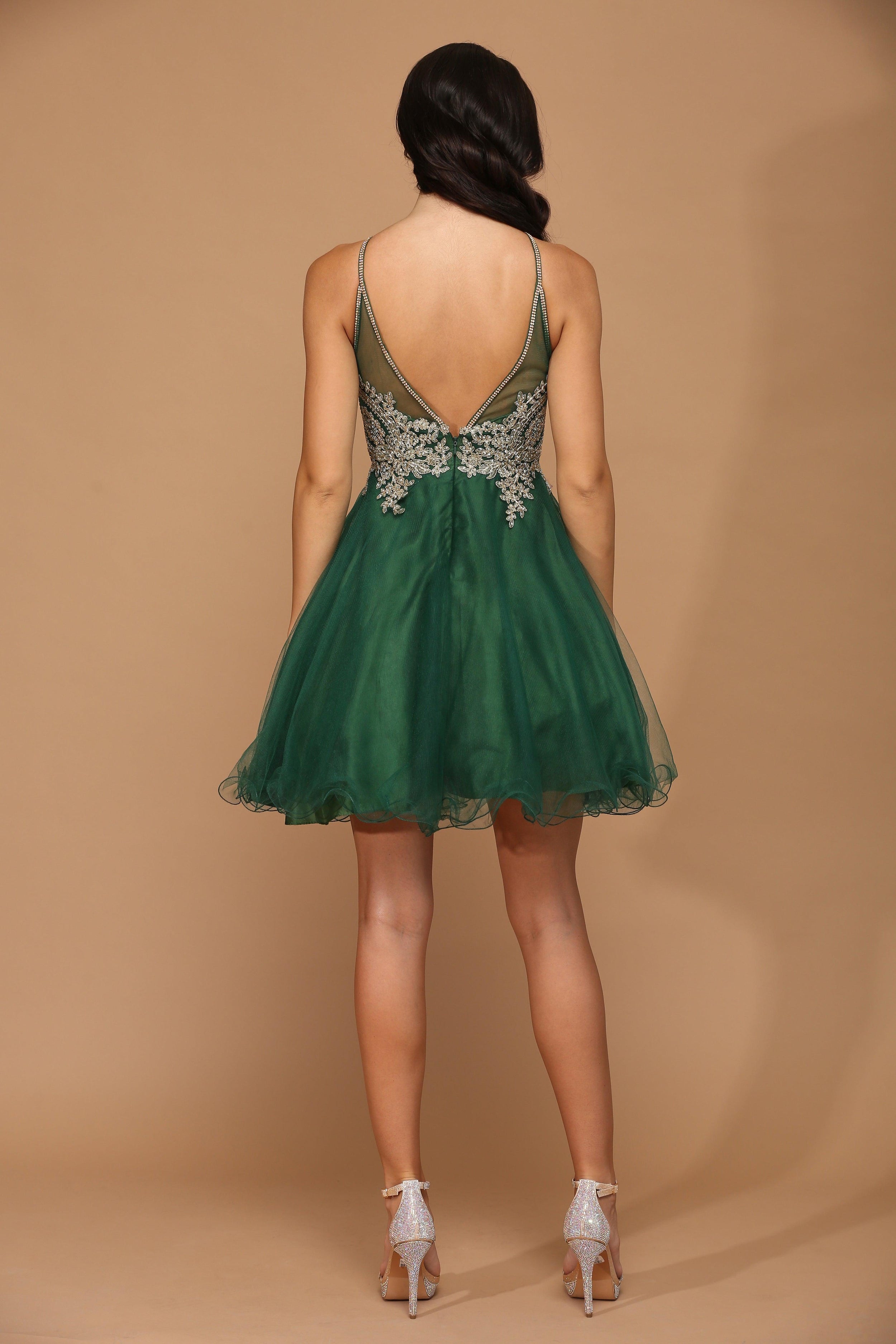 Short Homecoming Halter Prom Dress