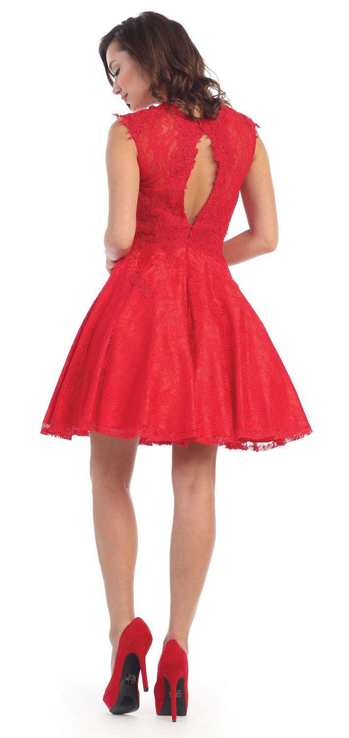 Short Homecoming Prom Cocktail Dress - The Dress Outlet May Queen