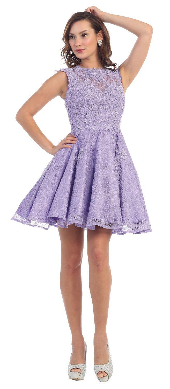 Short Homecoming Prom Cocktail Dress - The Dress Outlet May Queen