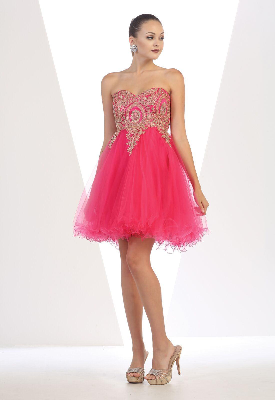 Short Homecoming Prom Dress Cocktail - The Dress Outlet May Queen