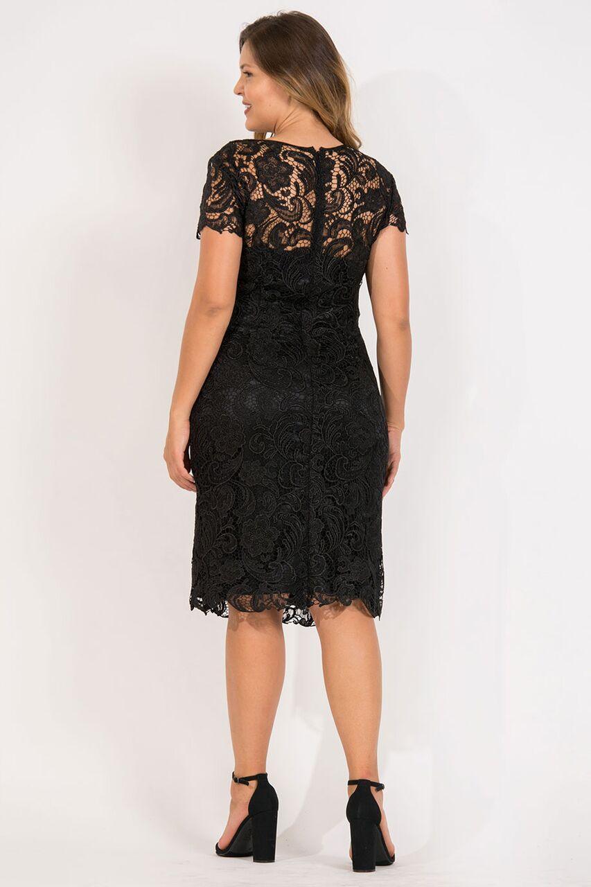 Short Lace Mother of Bride Dress - The Dress Outlet May Queen