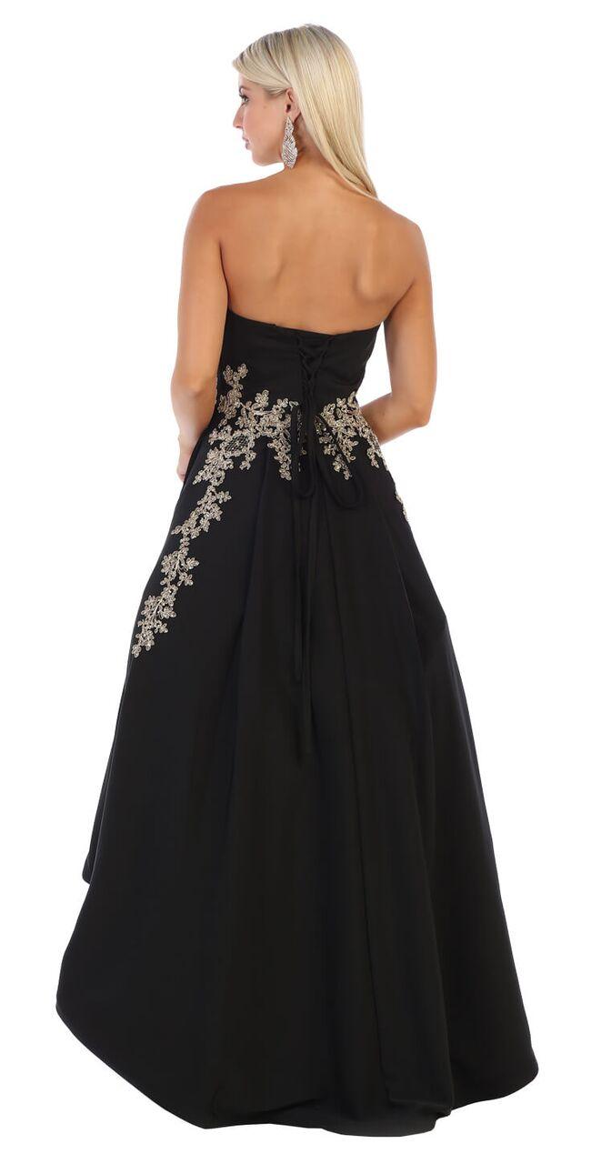 Short Long Lace High Low Prom Dress - The Dress Outlet May Queen
