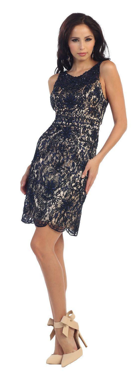 Short Mother of the Bride Dresses Plus Size - The Dress Outlet May Queen
