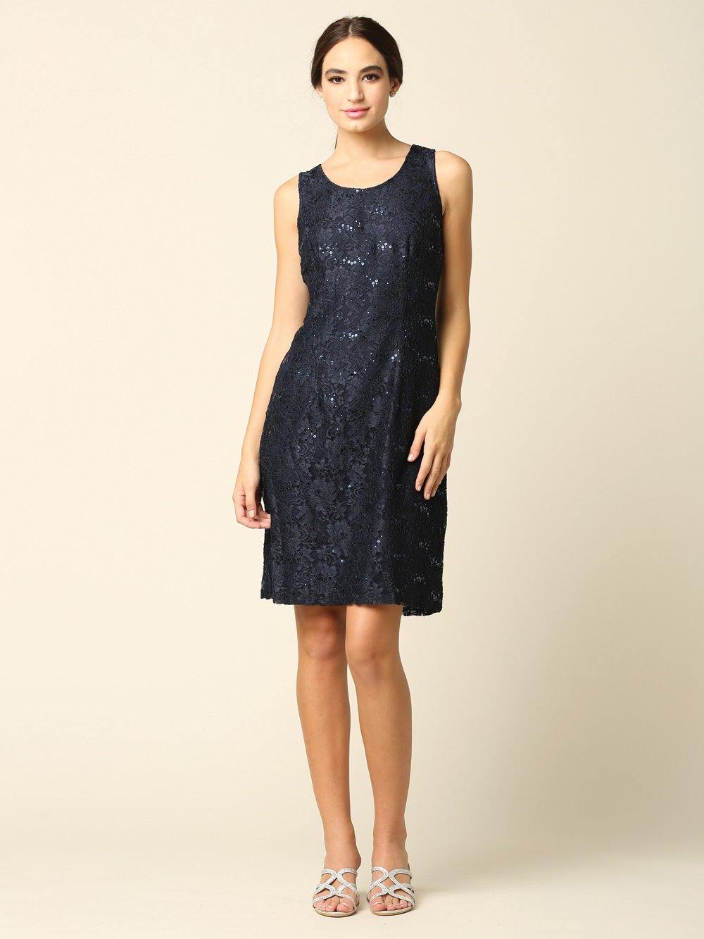 3 4 sleeve lace dress Lace Tulle 3/4 Sleeve A-line Gown by Ladivine CK2401 main image 0