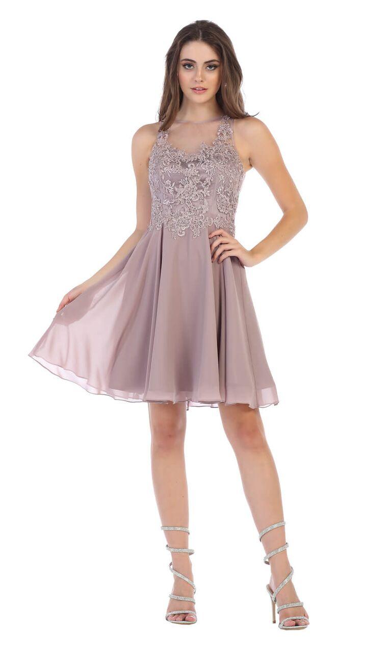 Short Plus Size Homecoming Prom Dress - The Dress Outlet May Queen