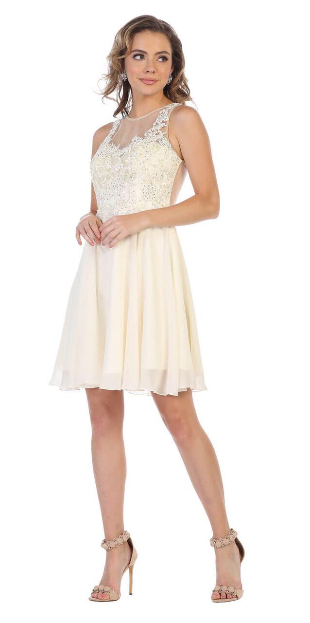 Short Plus Size Homecoming Prom Dress - The Dress Outlet May Queen