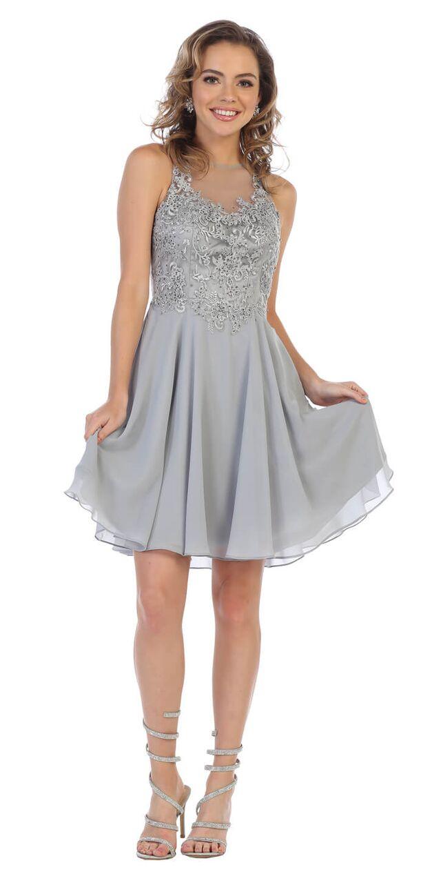 Short Plus Size Homecoming Prom Dress - The Dress Outlet May Queen