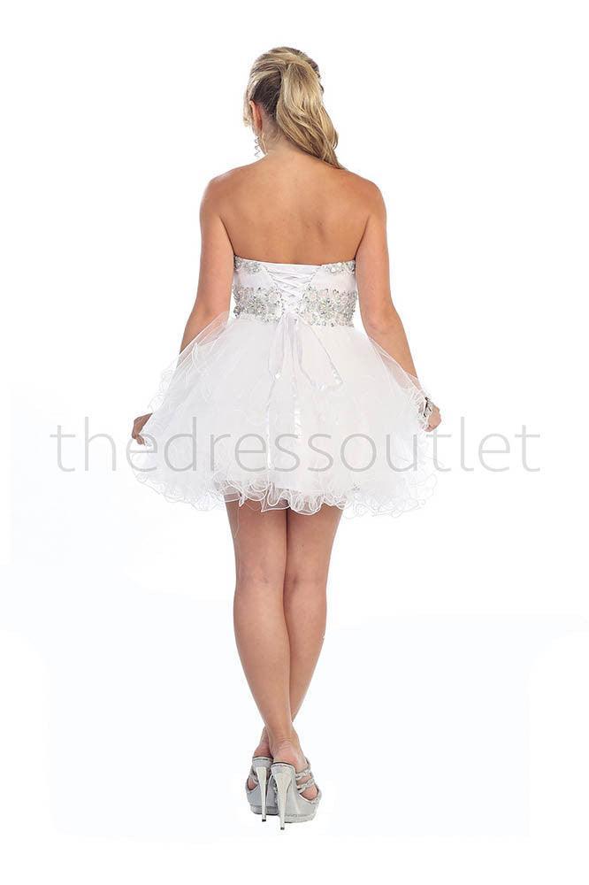Short Plus Size Wedding Dress - The Dress Outlet May Queen