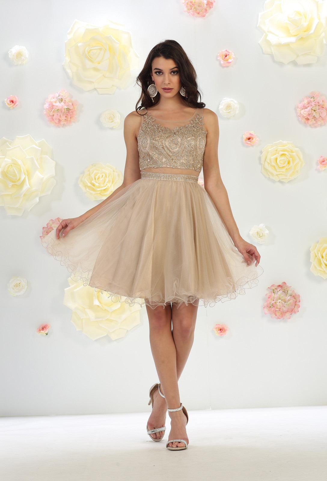 Short Prom Dress Homecoming - The Dress Outlet May Queen
