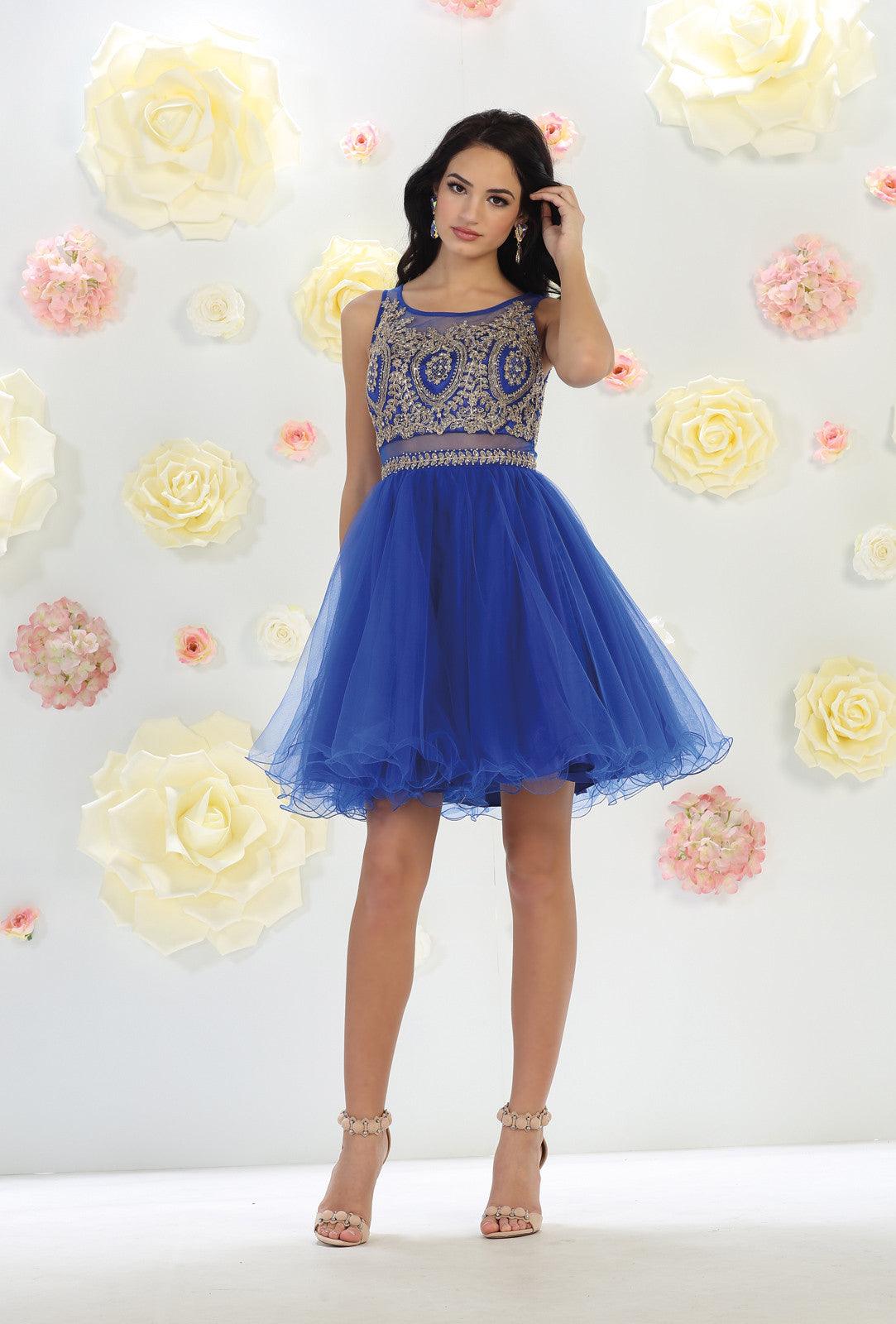 Short Prom Dress Homecoming - The Dress Outlet May Queen