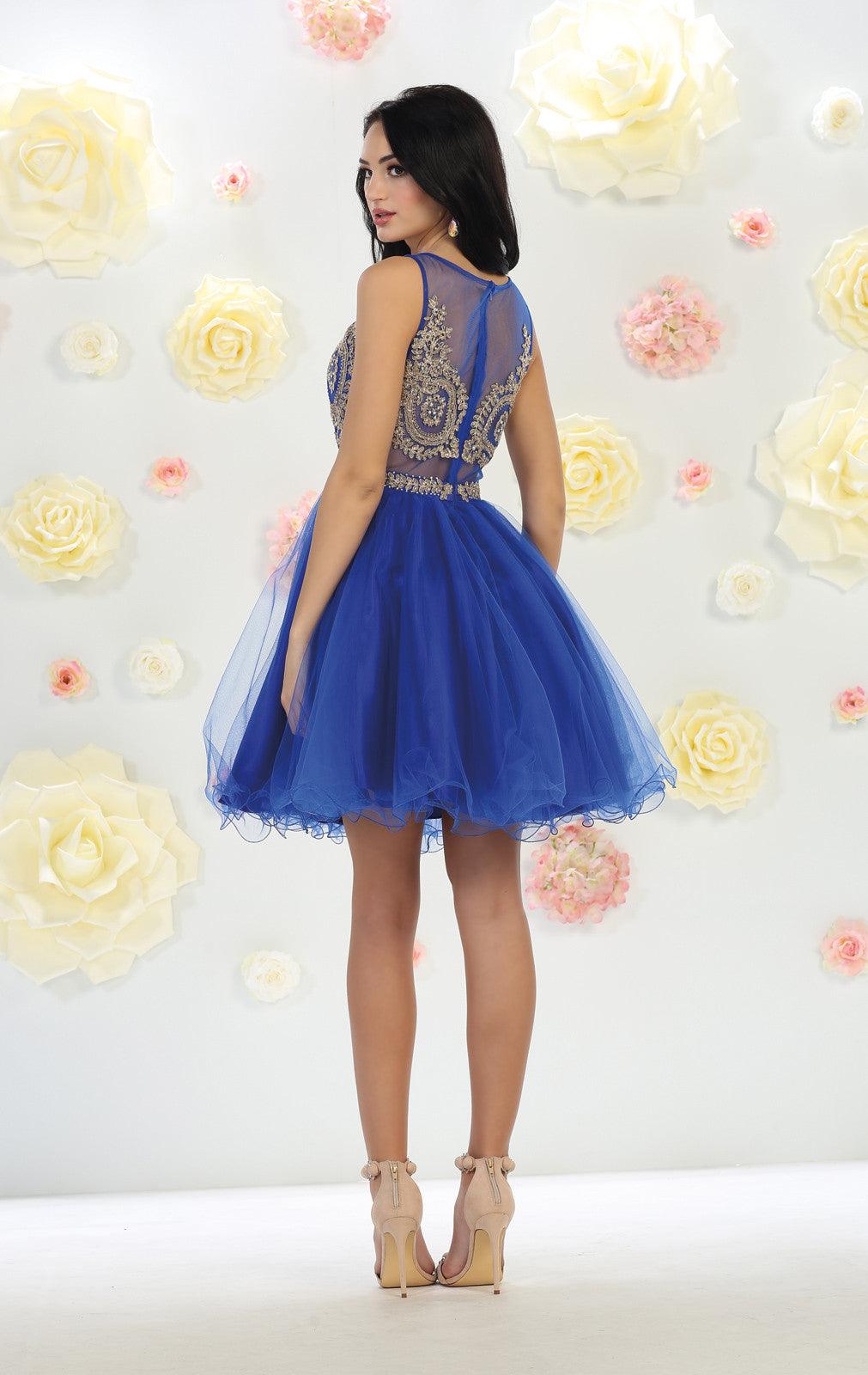 Short Prom Dress Homecoming - The Dress Outlet May Queen