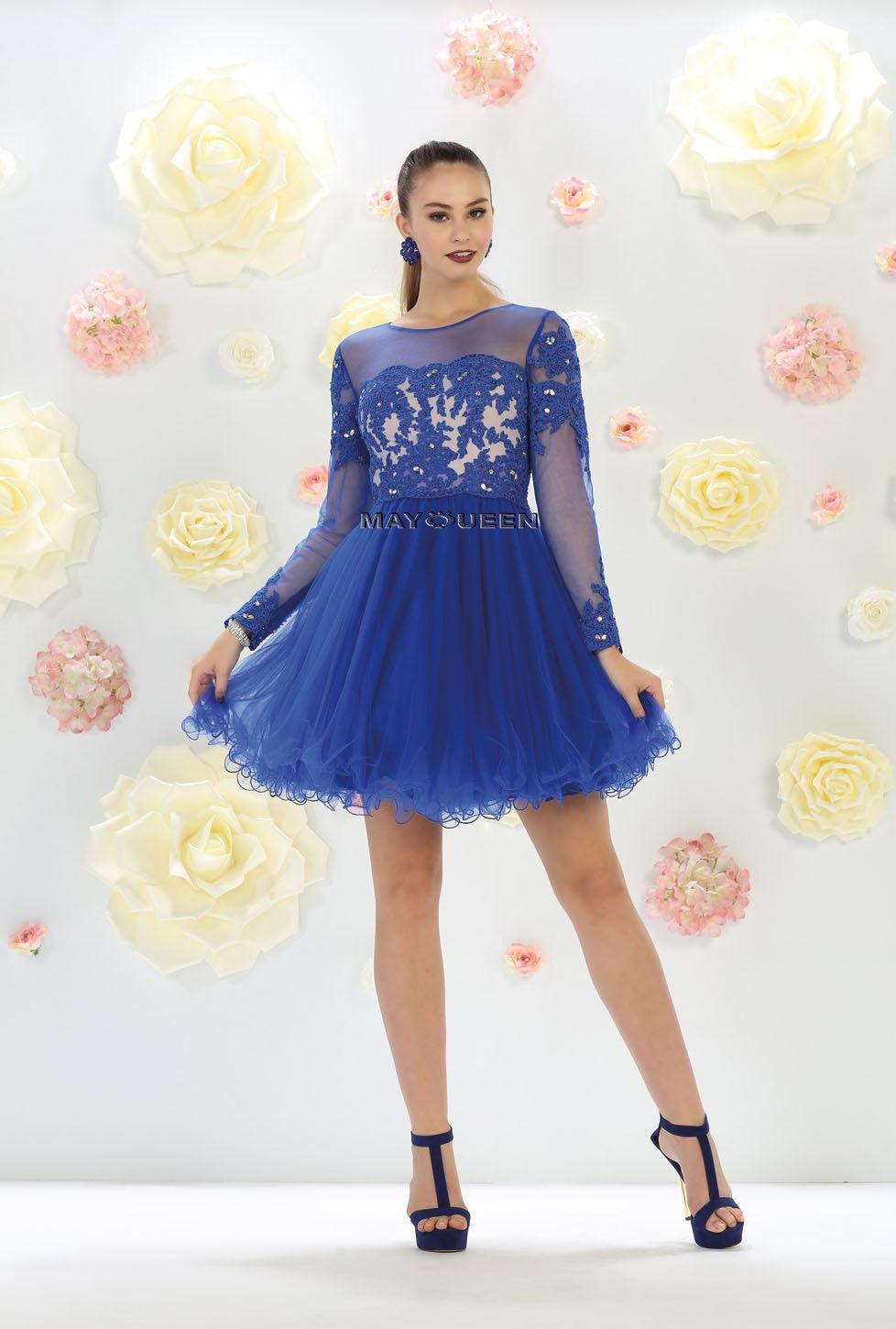 Short Prom Dress Homecoming - The Dress Outlet May Queen
