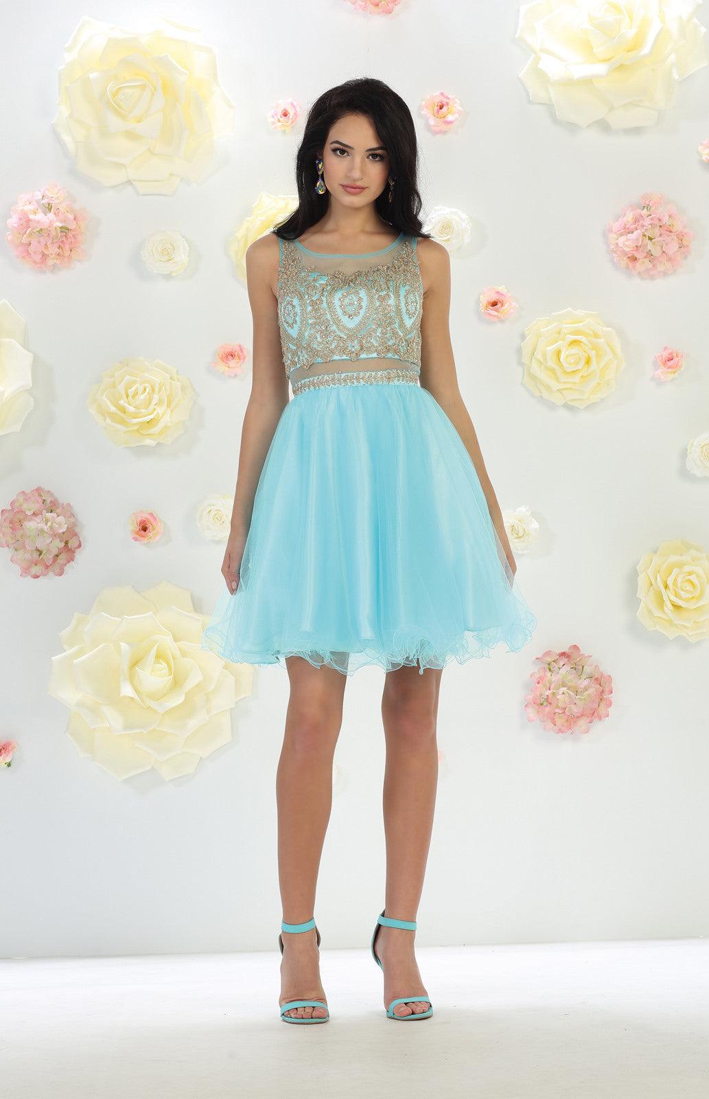 Short Prom Dress Homecoming - The Dress Outlet May Queen