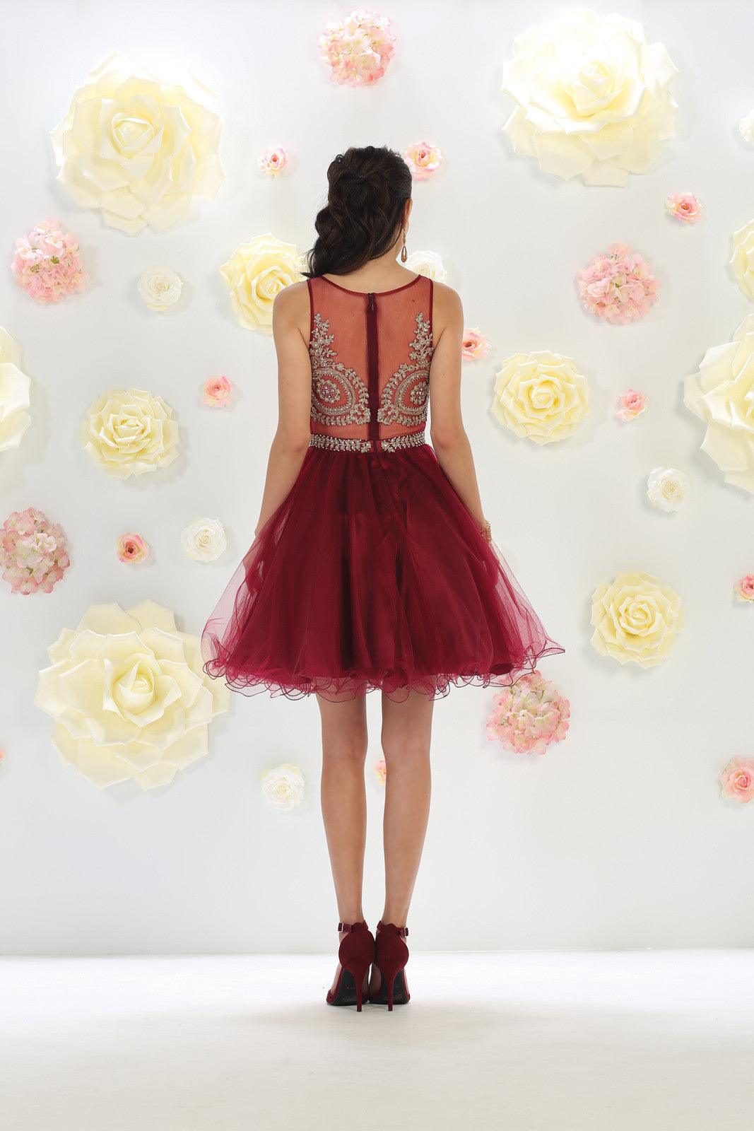 Short Prom Dress Homecoming - The Dress Outlet May Queen