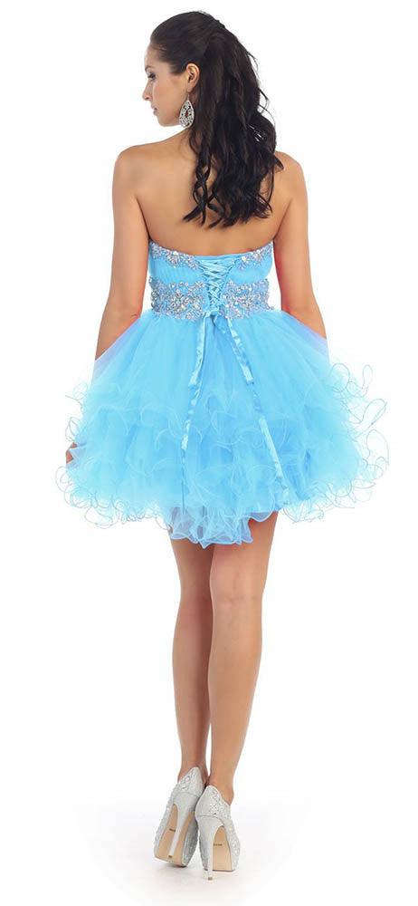 Short Prom Dress Plus Size Homecoming - The Dress Outlet May Queen