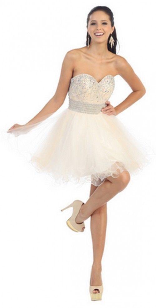 Short Prom Formal Cocktail Dress Homecoming - The Dress Outlet May Queen
