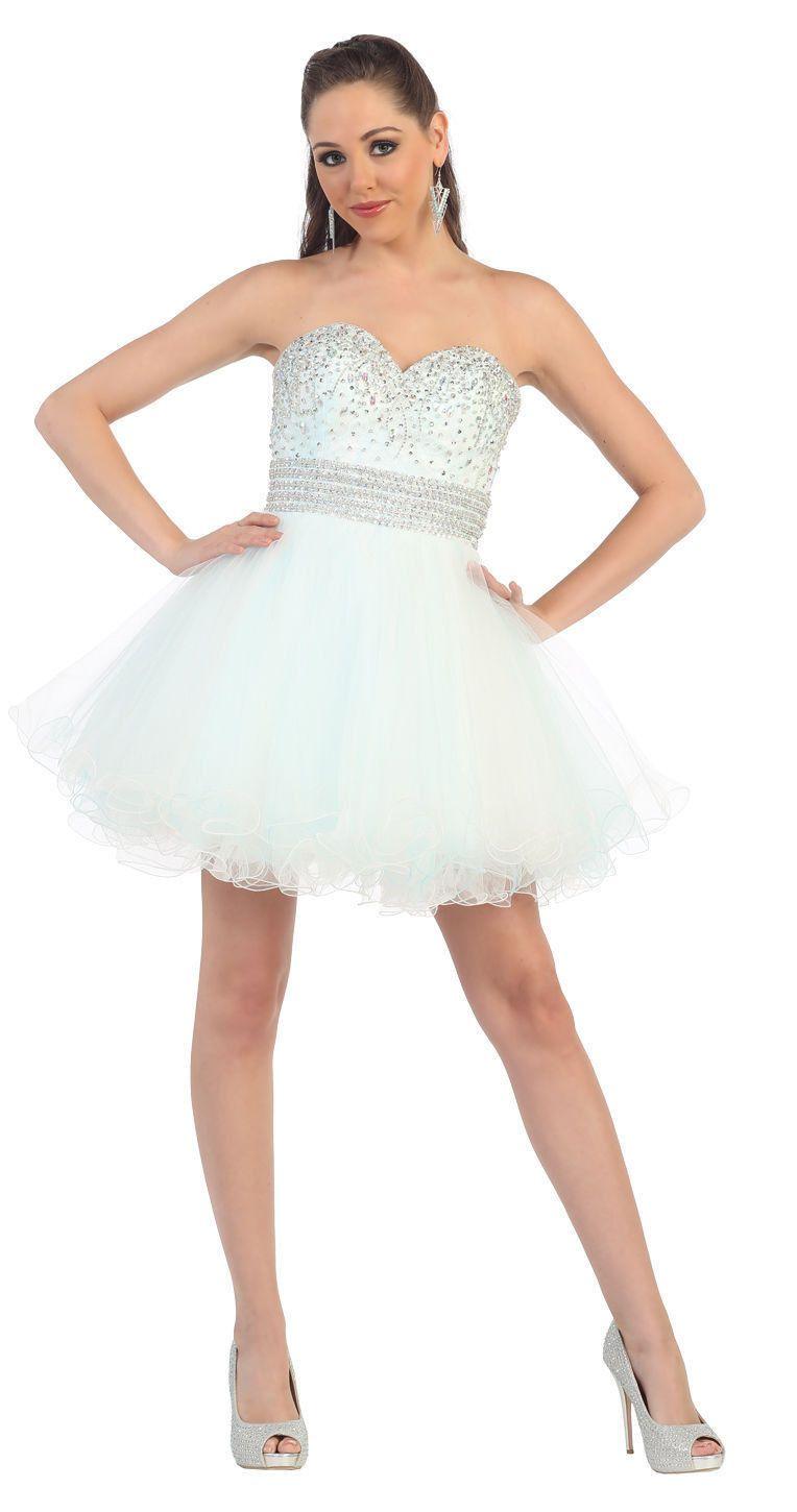 Short Prom Formal Cocktail Dress Homecoming - The Dress Outlet May Queen