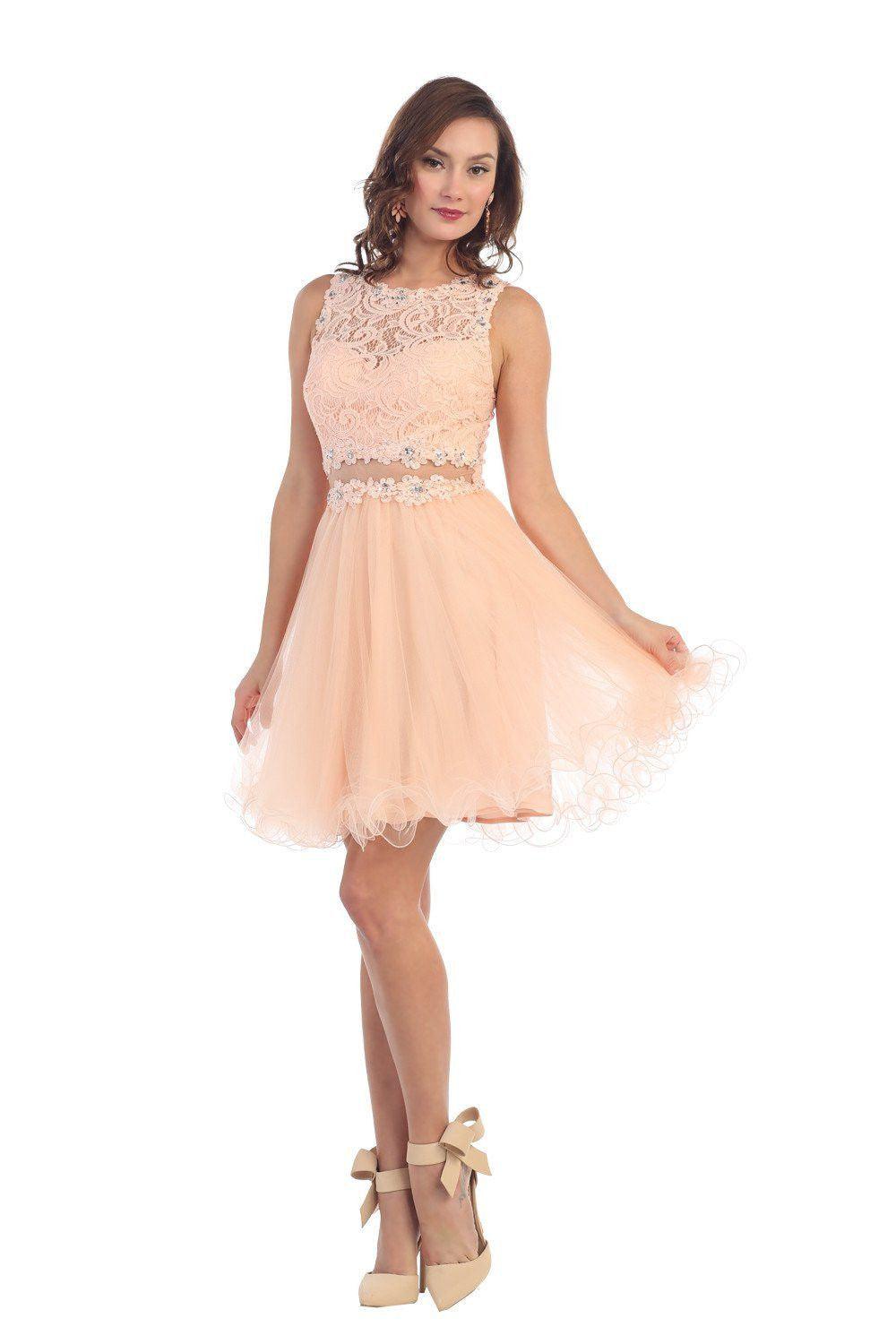 Short Prom Formal Homecoming Dress - The Dress Outlet May Queen