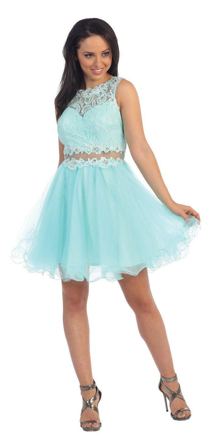Short Prom Formal Homecoming Dress - The Dress Outlet May Queen