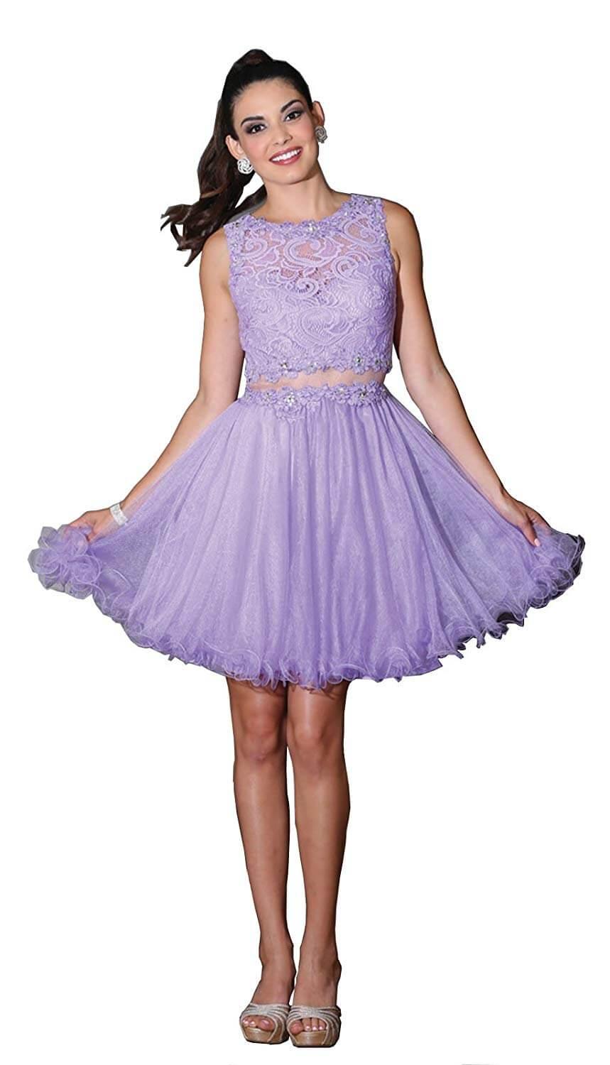 Short Prom Formal Homecoming Dress - The Dress Outlet May Queen