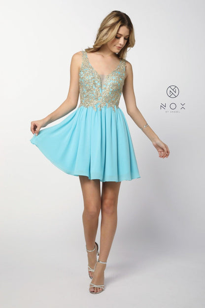 Short Prom Formal Homecoming Dress - The Dress Outlet