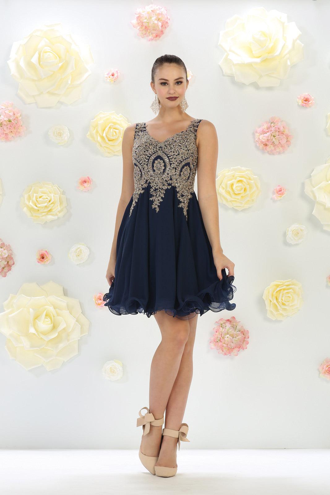 Short Prom Homecoming Dress - The Dress Outlet May Queen