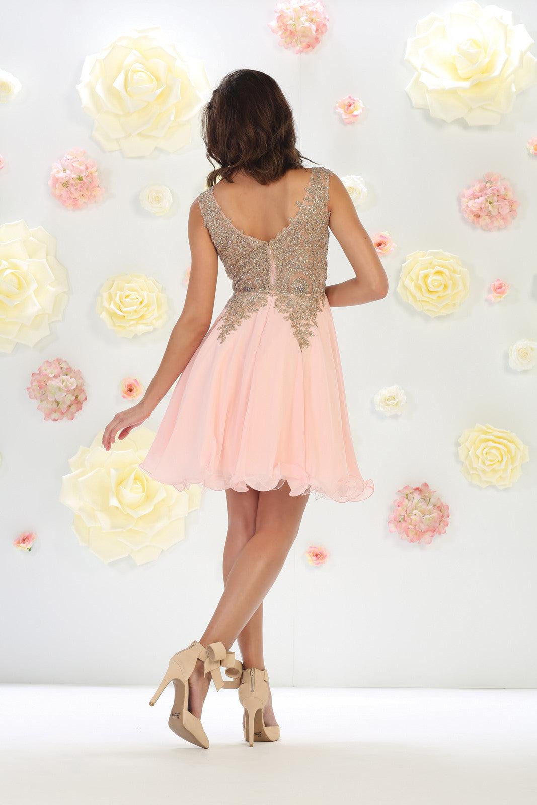 Short Prom Homecoming Dress - The Dress Outlet May Queen