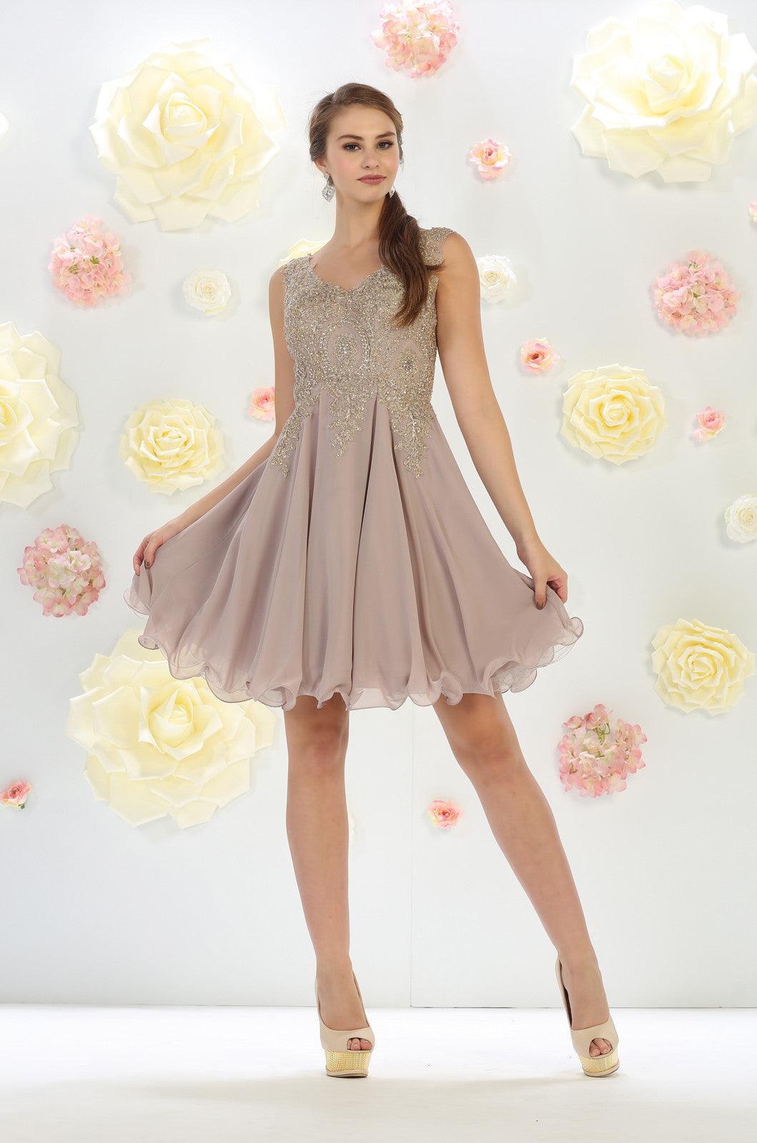 Short Prom Homecoming Dress - The Dress Outlet May Queen
