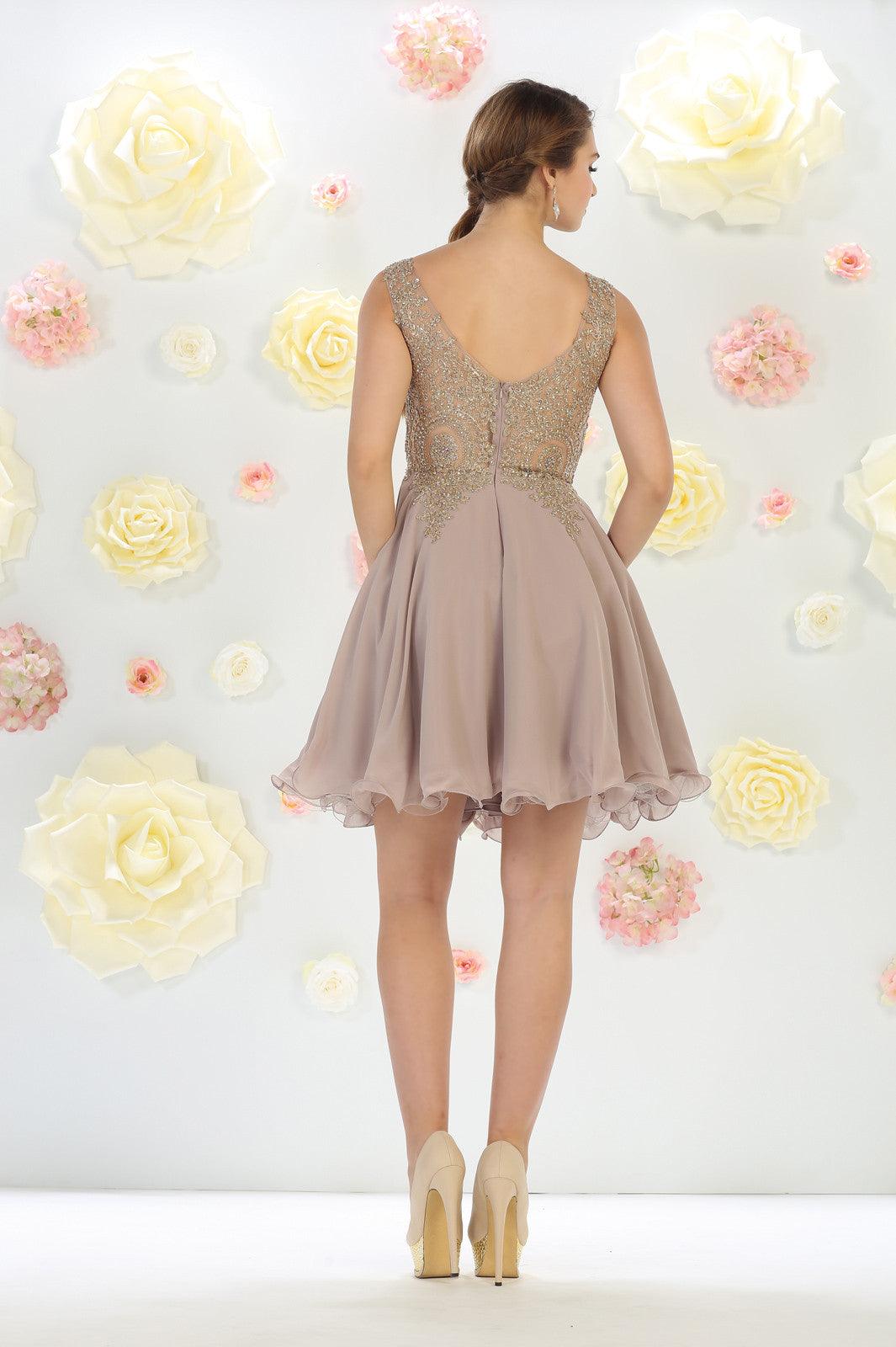 Short Prom Homecoming Dress - The Dress Outlet May Queen