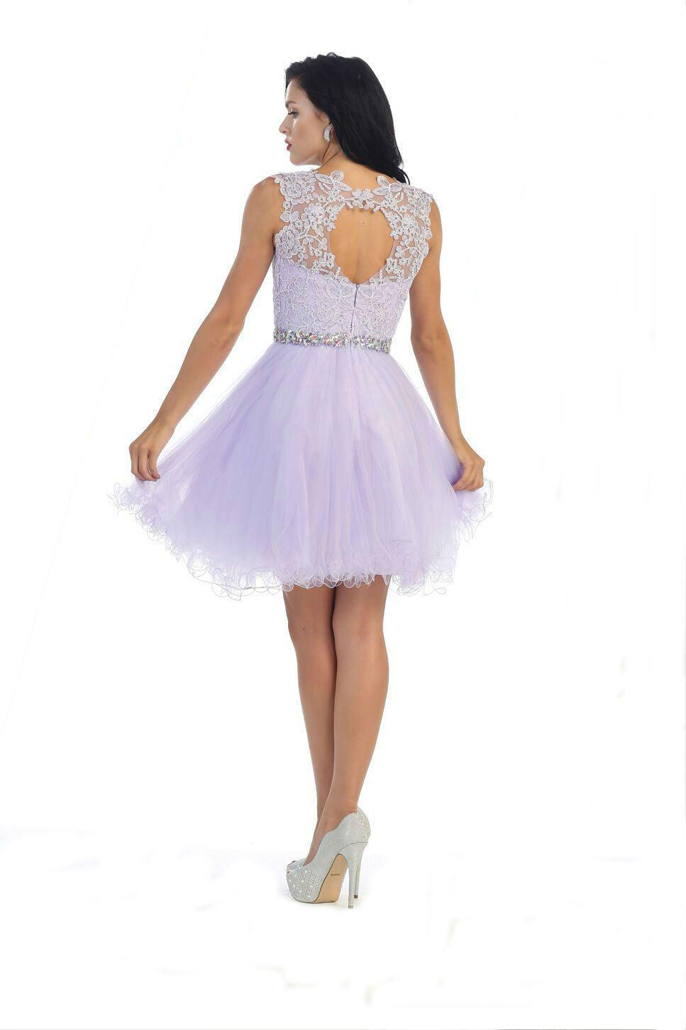 Short Prom Homecoming Graduation Dress - The Dress Outlet May Queen