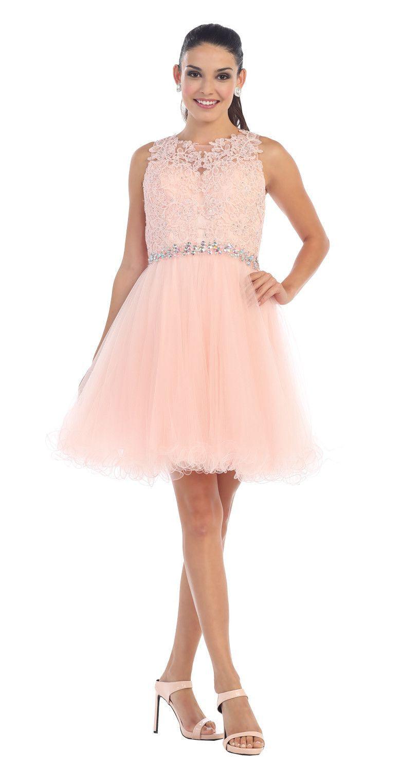 Short Prom Homecoming Graduation Dress - The Dress Outlet May Queen