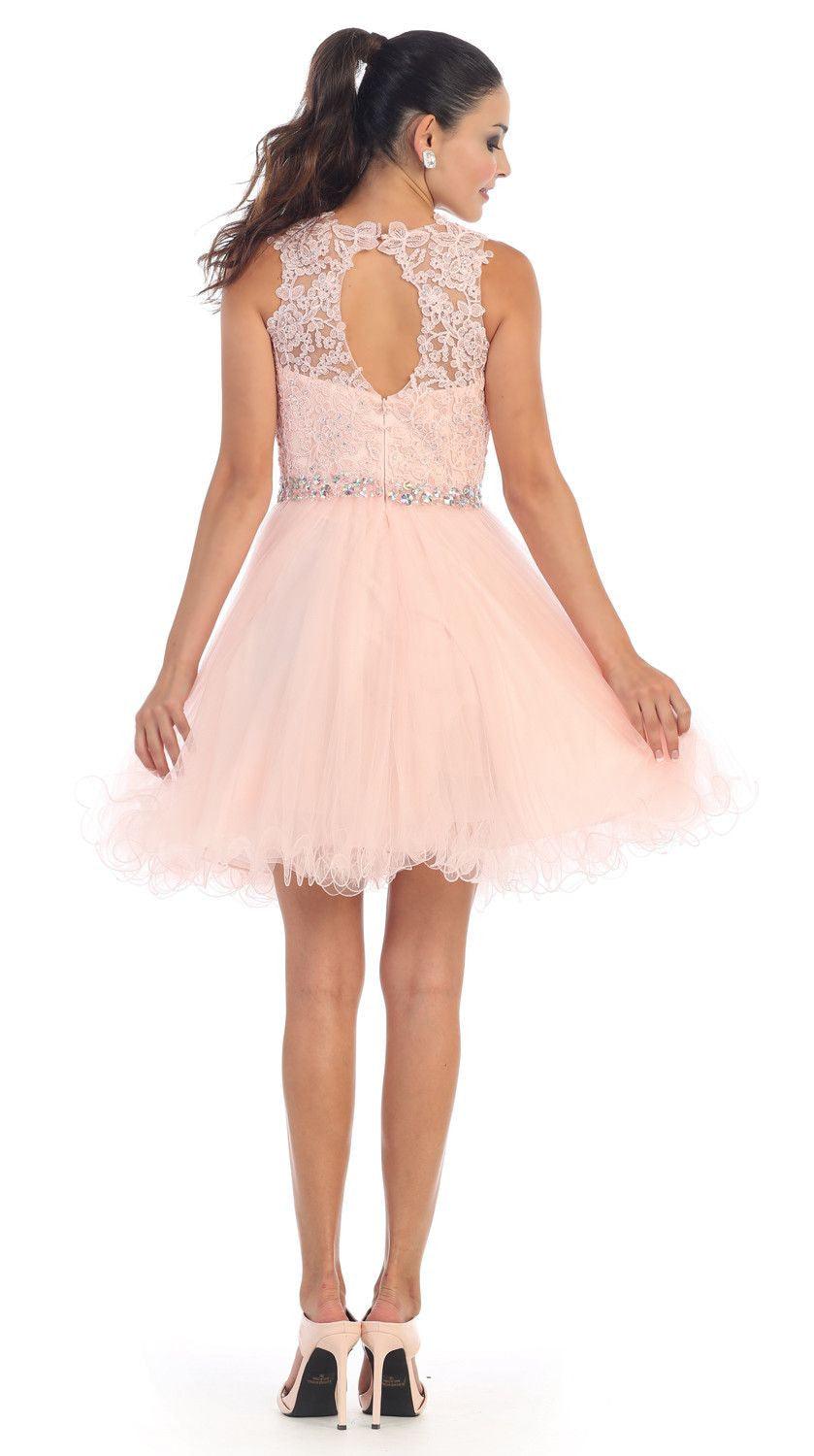 Short Prom Homecoming Graduation Dress - The Dress Outlet May Queen