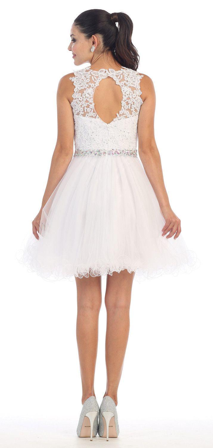 Short Prom Homecoming Graduation Dress - The Dress Outlet May Queen
