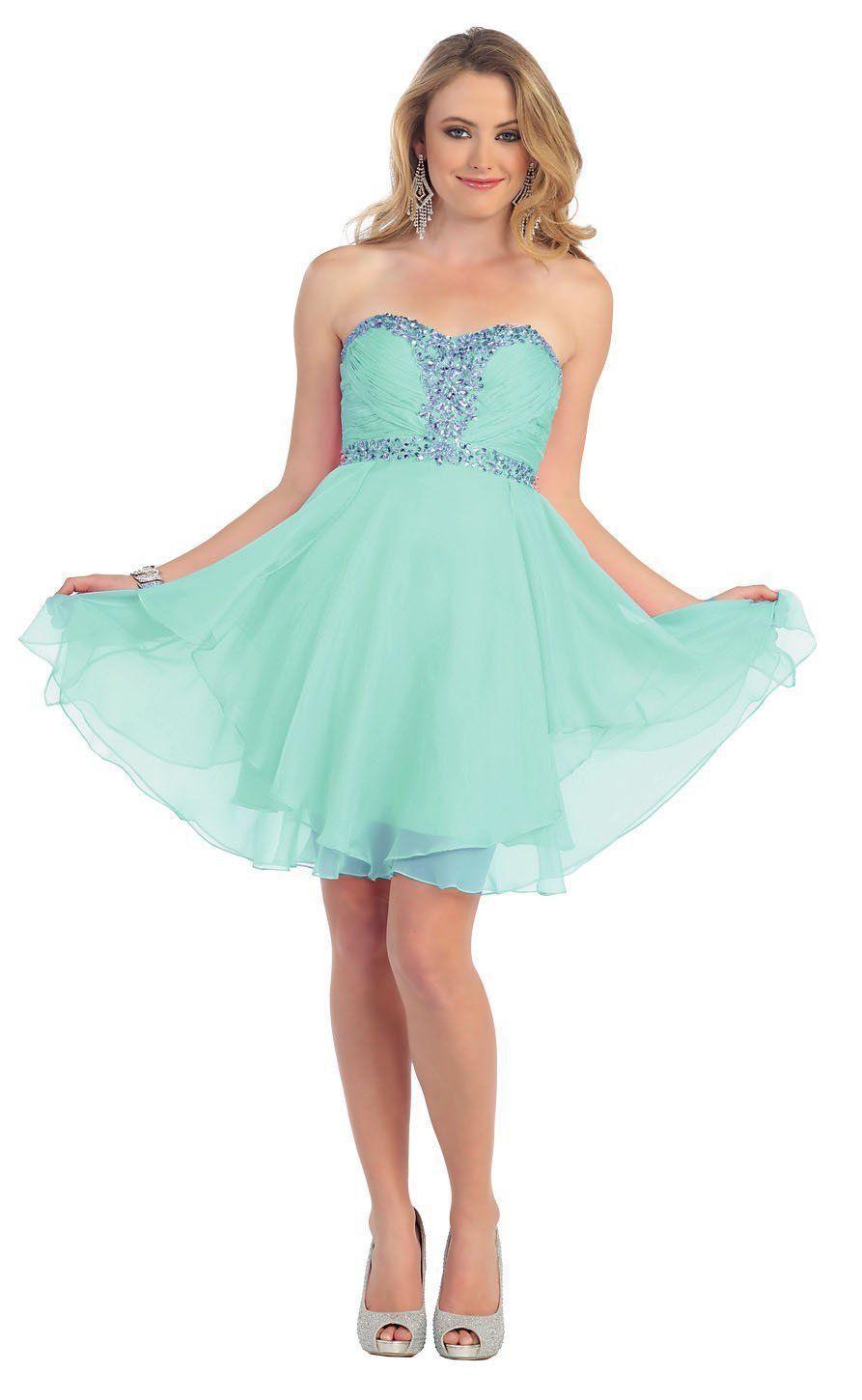 Short Prom Plus Size Homecoming Cocktail Dress - The Dress Outlet May Queen