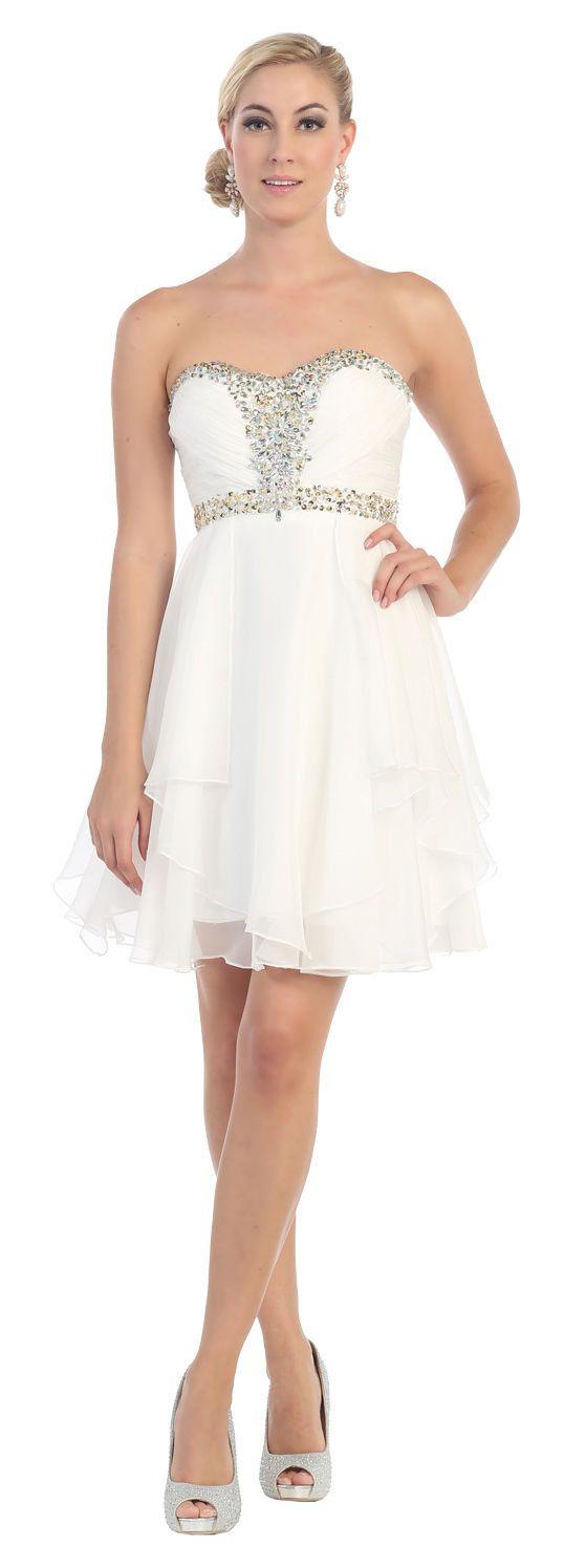 Short Prom Plus Size Homecoming Cocktail Dress - The Dress Outlet May Queen