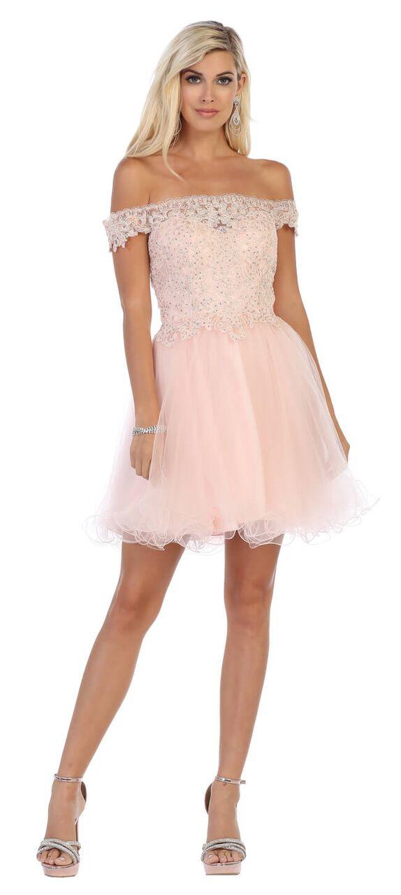 Short Prom Plus Size Homecoming Dress - The Dress Outlet May Queen