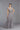 Short Sleeved Beaded A-Line Long Formal Dress Gray - The Dress Outlet ASpeed