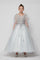 Short Sleeved Beaded Organza Gown Flower Girl - The Dress Outlet Cinderella Couture