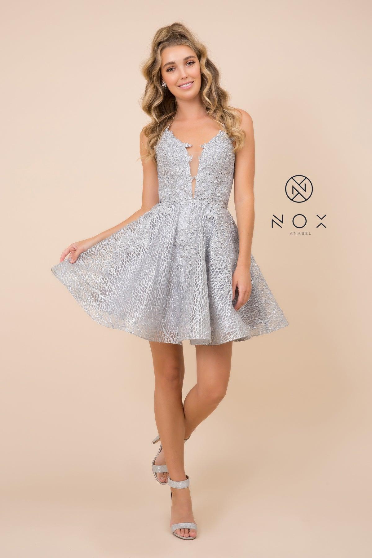 Short Sleeveless Prom Dress Homecoming - The Dress Outlet Nox Anabel