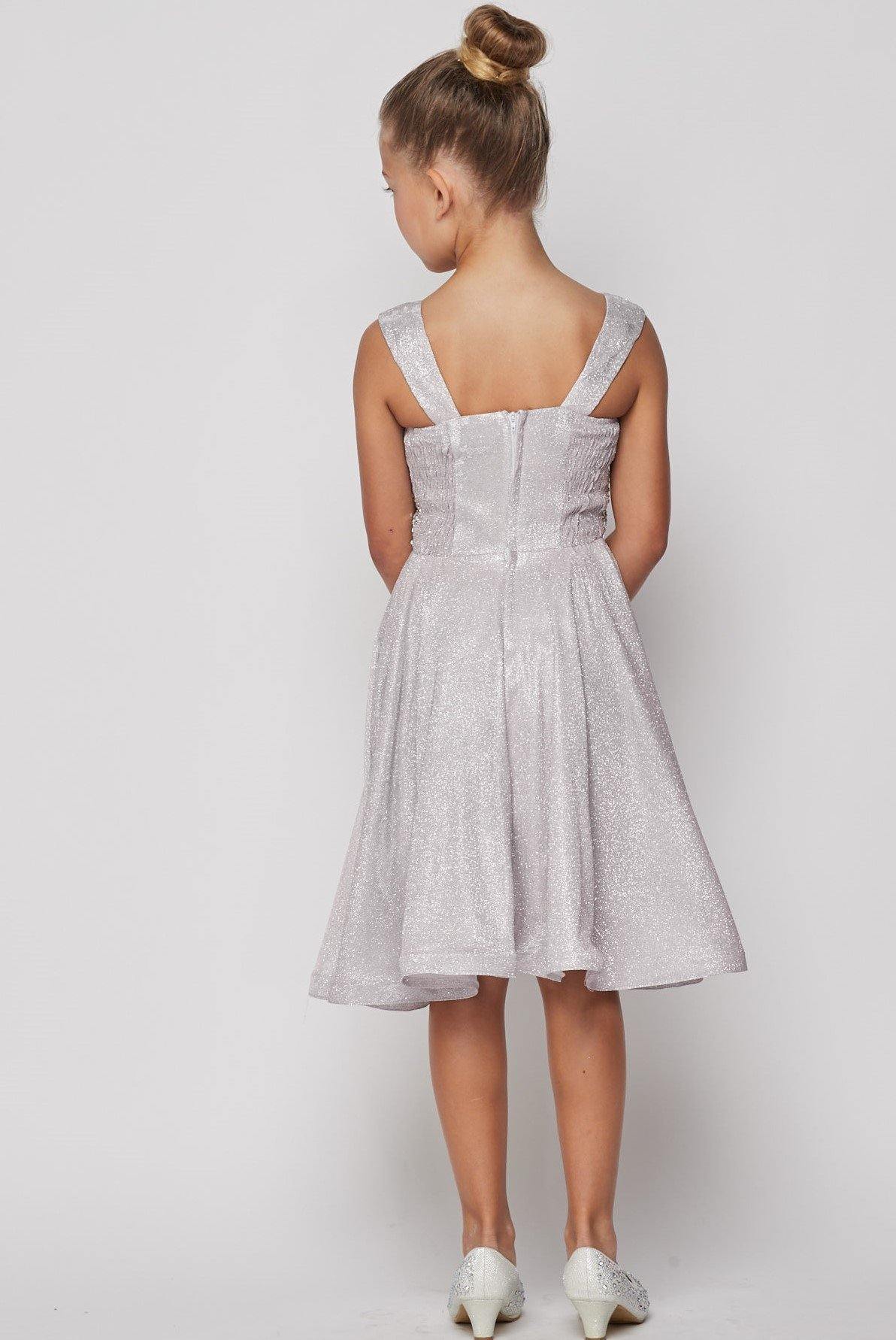 Short Sparkle Flower Girl Dress